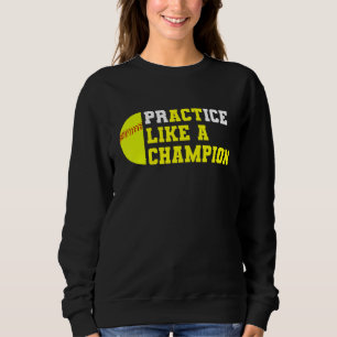 Camiseta Prática De Softball Como Um Prendedor De Campeões