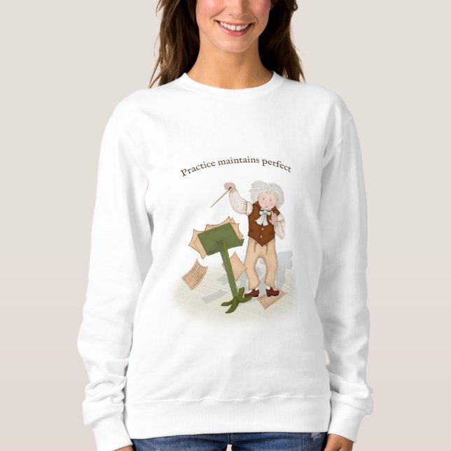 Camiseta Prática Mantém Perfeito Beethoven Regendo (Frente)