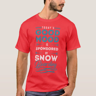 Camiseta Praticantes de snowboard Inverno Esportes de Inver