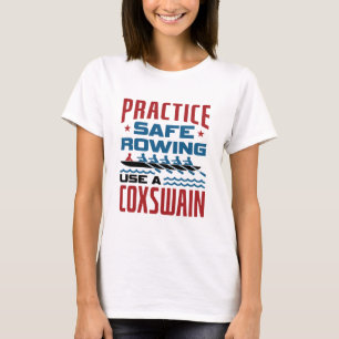 Camiseta Pratique Remo Seguro Use um Chuveiro Engraçado
