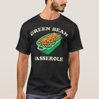 Camiseta Prato de Caçarola de Feijão Verde Retro Engraçado