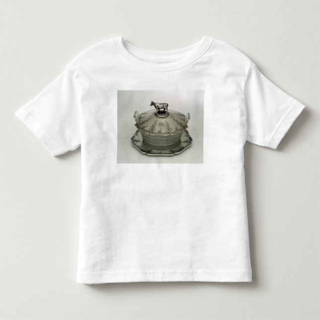 Camiseta Prato de manteiga com uma base do vidro de fosco (Frente)