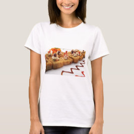 Camiseta Prato de Sushi Sushi Rolinho Comida Japonesa Asiát