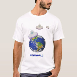 Camiseta Pratos Voadores ao Redor do Mundo