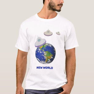 Camiseta Pratos Voadores ao Redor do Mundo