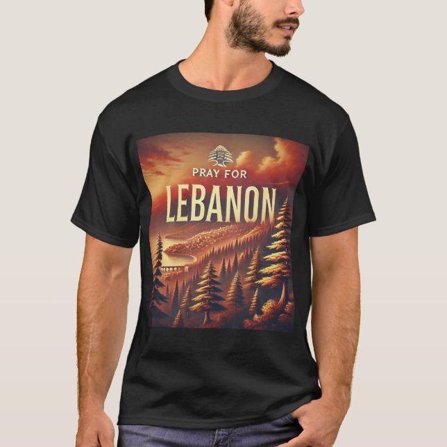 CAMISETA PRAY FOR LEBANON (Frente)