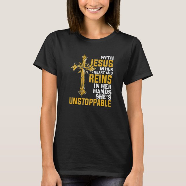 Camiseta prayer bible Verse religious jesus in her heart (Frente)