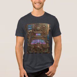 Camiseta Prayer Changes – Futuristic Steampunk Machine T-Sh