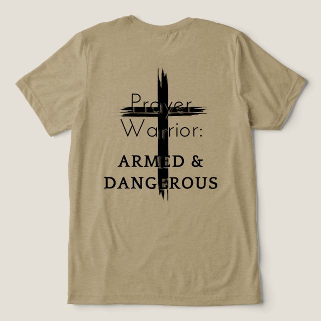 Camiseta Prayer Warrior (Verso do Design )