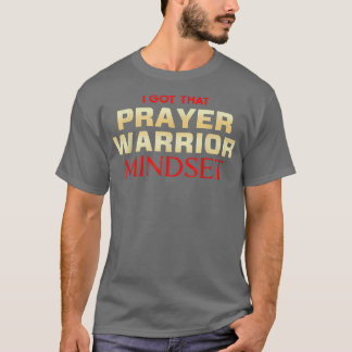 Camiseta Prayer Warrior Mindset Christian 