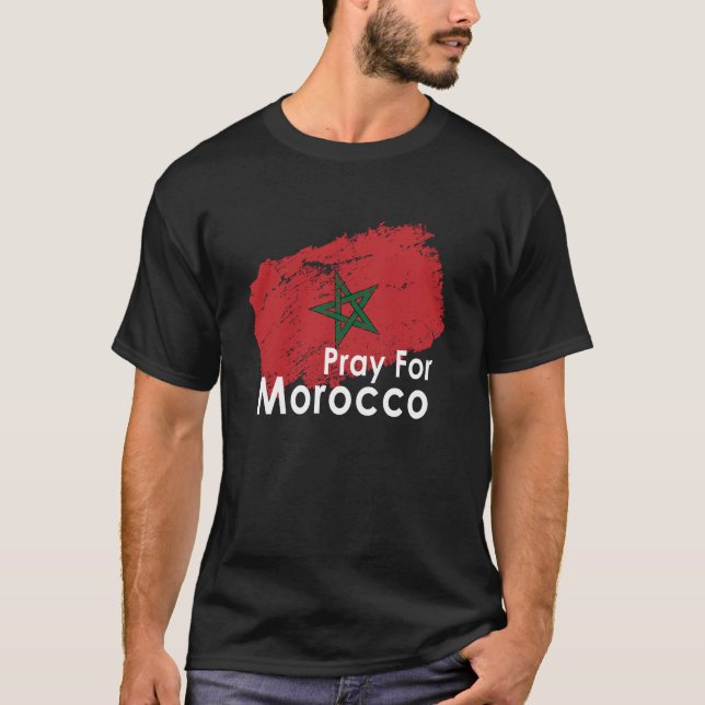 Camiseta #PrayForMarrocos (Frente)