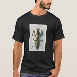 Camiseta Praying Mantis watercolor painting insect art 