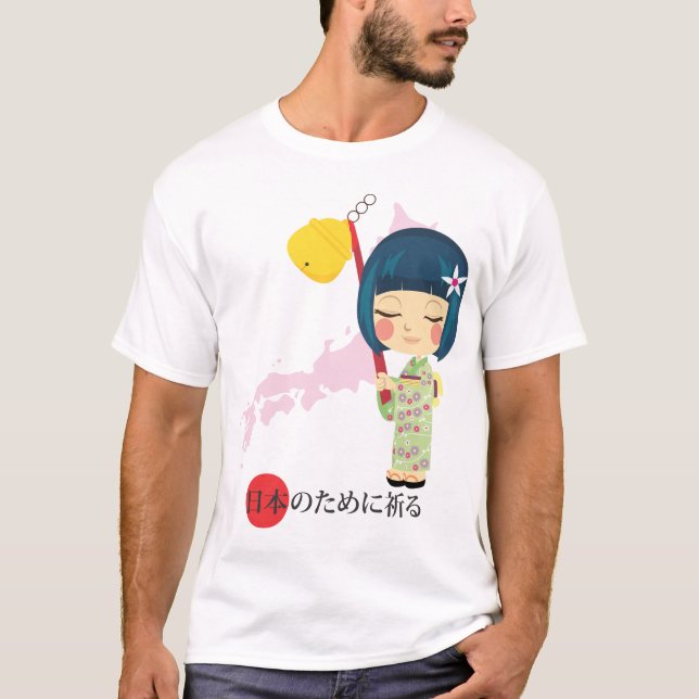 Camiseta Praying para Japão (Frente)