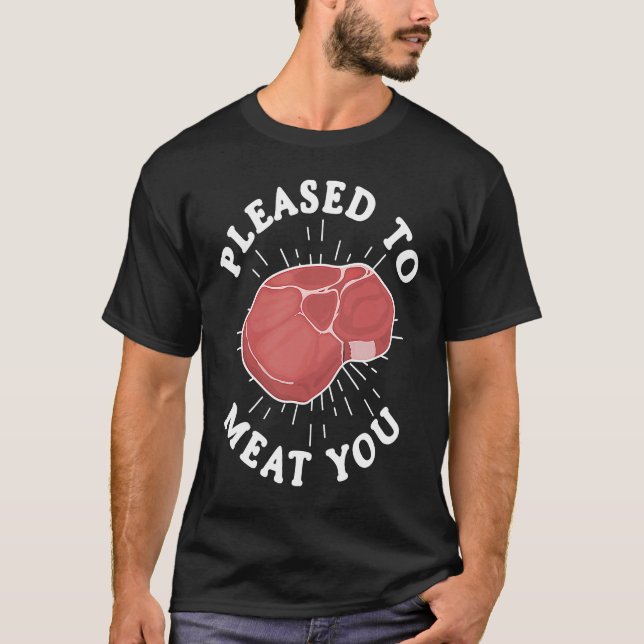Camiseta Prazer em Conhecê-lo Açougue de Carne Fumada (Frente)