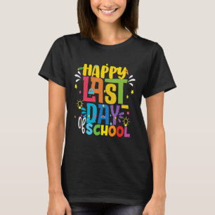 Camiseta Prazer em divertir-se. Feliz último dia de escola