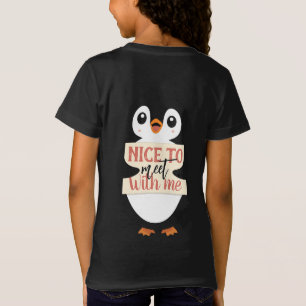 Camiseta Prazer em encontrar-me: sinal de pinguim personali