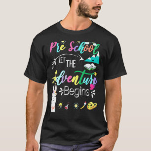 Camiseta Pré-Ensino começa a Aventura Equipe Pré K Professo