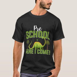 Camiseta Pré-Escola Aqui Vou Eu – Primeiro Dia de Crianças 