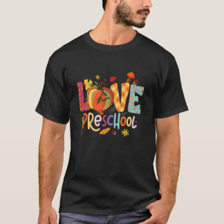Camiseta Pré-escola de Ação de Graças de Outono Pré-escola 
