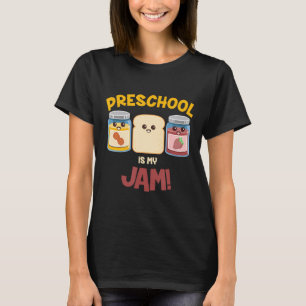 Camiseta Pré-escola é Geleia Fofa Pasta de Amendoim Geleia