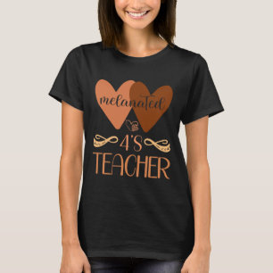 Camiseta Pré-escola Negra 4 S Dia da Professora da Creche H