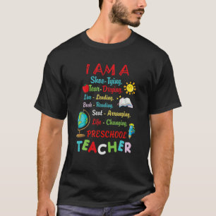 Camiseta Pré-Escola Sou Equipe De Professores Pré-K De Pr