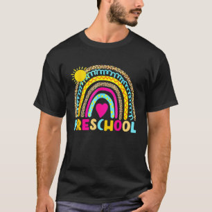 Camiseta Pré-Escolar Arco-Íris De Volta Para Professores Ga