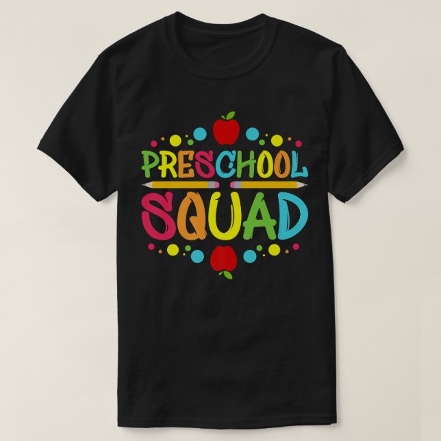 Camiseta Pré-Escolar Esquadrão I Pré-K  (Frente do Design)