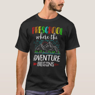 Camiseta Pré-Escolar Primeiro Dia De Volta Ao Ensino De Pro