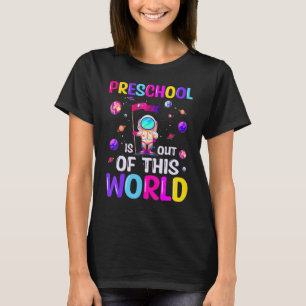 Camiseta Pré-Escolas Astronautas Deste Espaço Mundial De Vo