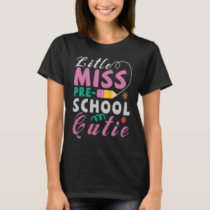 Camiseta Pré-Escolas Bonitas De Volta Às Meninas Escolares