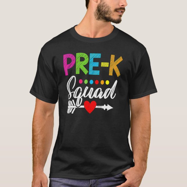 Camiseta Pré-Escolas Pré-Escolas de Professores do Quadrado (Frente)