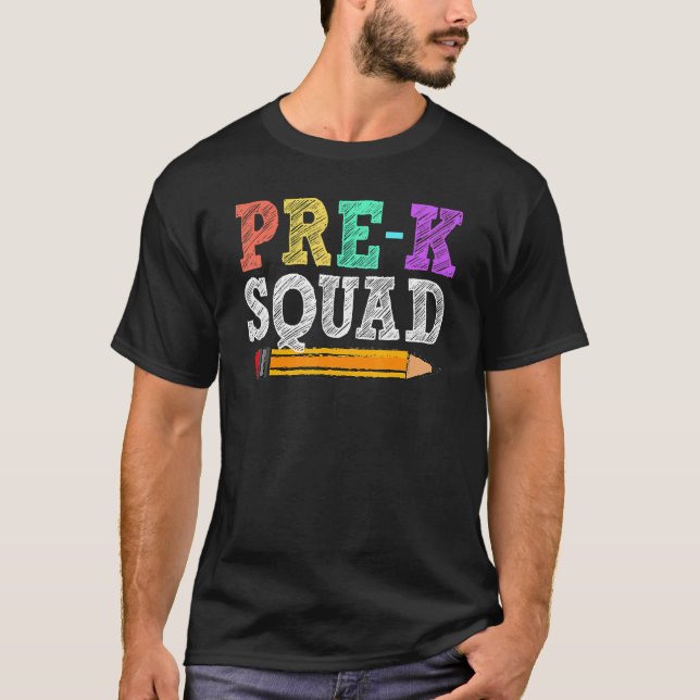 Camiseta Pré-Escolas Pré-Escolas de Professores do Quadrado (Frente)