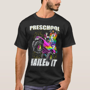 Camiseta Pré-Escolas Prenderam-lhe o Unicorn Monster Truck