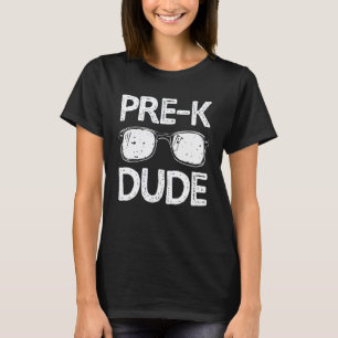Camiseta Pre K Cara De Volta à Escola Primeiro Dia Da Pré E