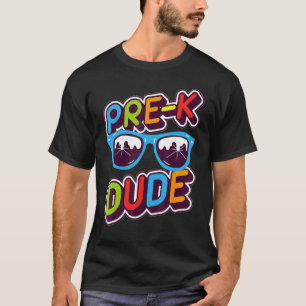 Camiseta Pré K Cara Óculos Legal Rapazes De Volta Para Scho