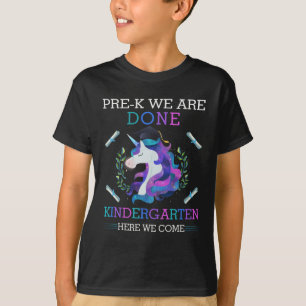 Camiseta Pré-K Concluído Graduação Magical Unicorn Jard