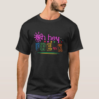 CAMISETA PRE-K DE VOLTA À ESCOLA PARA PROFESSORES E ESTUDOS