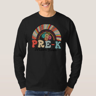 Camiseta Pré K Dream Team Rainbow Kinder Pre K Professor Ba