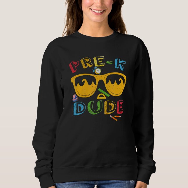 Camiseta Pre K Dude   Back To School Cool First Day Of Pres (Frente)