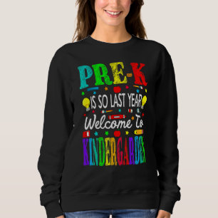 Camiseta Pré K é Tão Ano Passado Bem-vindo ao Jardim de Inf