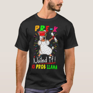 Camiseta Pré-K Encerrou Sem Prob Llama Dabbing Llama Studen