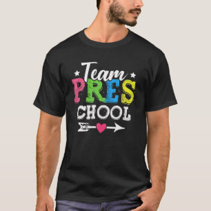 Camiseta Pré-K Engraçado Da Equipe Pré-Escolar De Volta 