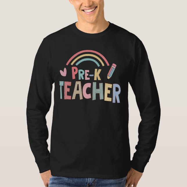 Camiseta Pré-K Equipe de Professores Esquadrão Pré-Escolar  (Frente)