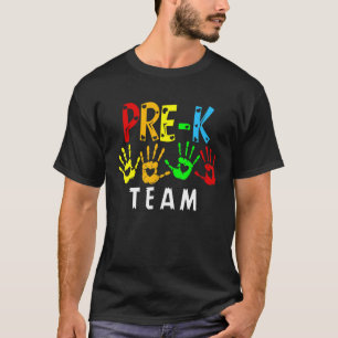 Camiseta Pré-K Equipes Manipula De Volta À Escola