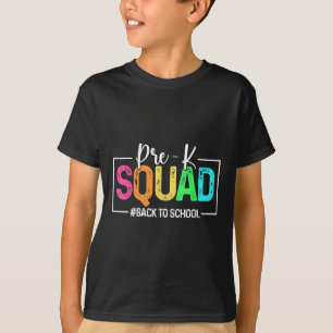 Camiseta Pré-k Esquadrão Engraçado Professor de Pré-Escolas
