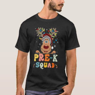 Camiseta Pré-K Esquadrão Reindeer - Natal do Professor