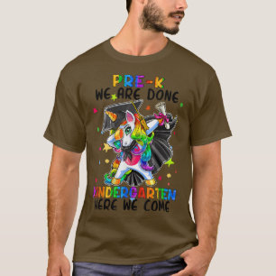 Camiseta Pré-K Estamos No Jardim De Infância Aqui Vimos Uni