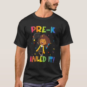 Camiseta Pré-K Graduação Pré-K Classe De 2021 Nails