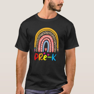 Camiseta Pré-K Onde A Aventura Começa O Professor De Volta